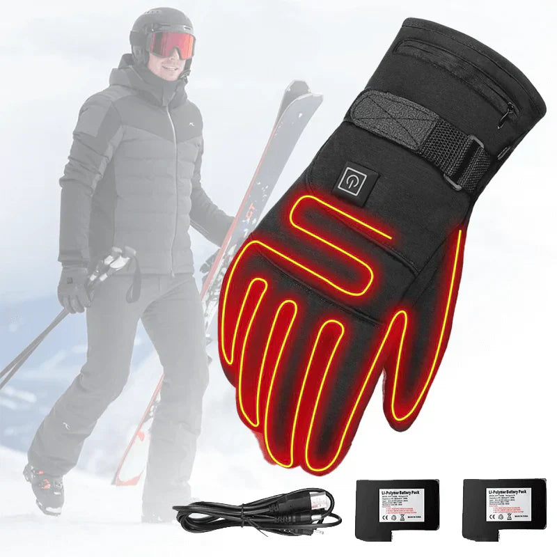 Maliben | Thermogrip Heated Gloves – Waterproof Unisex Gloves With 3 Heating Levels And Touchscreen Function