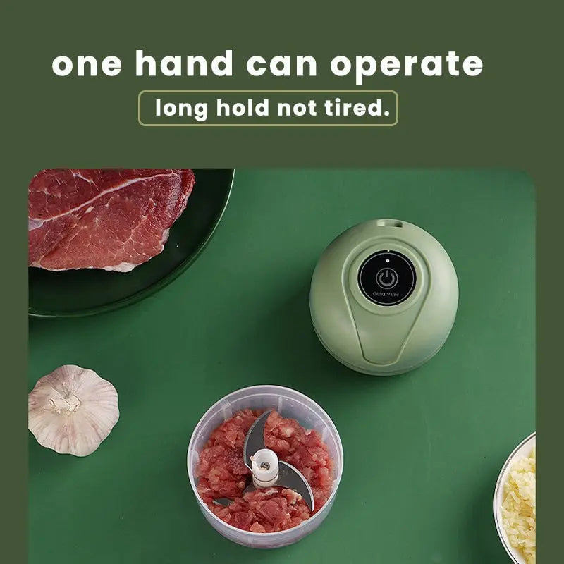 Maliben | Electric Mini Food Chopper – Usb Rechargeable Garlic Chopper