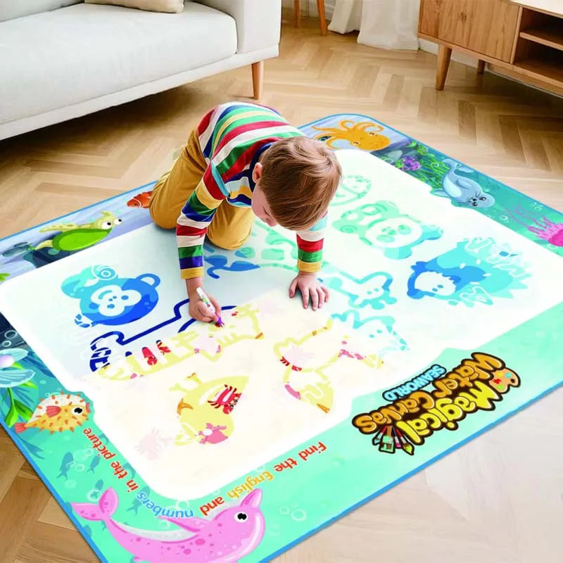 Maliben | Extra Large Water Doodle Mat – Mess-Free Kids Aqua Drawing Toy