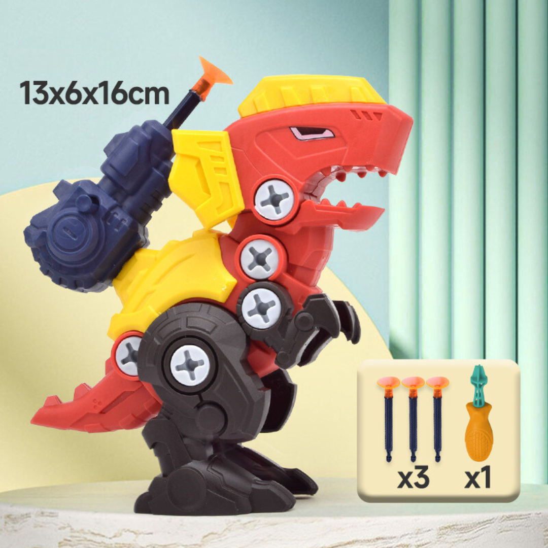 Maliben | Dinosaur Screw Set With Suction Cup Cannon