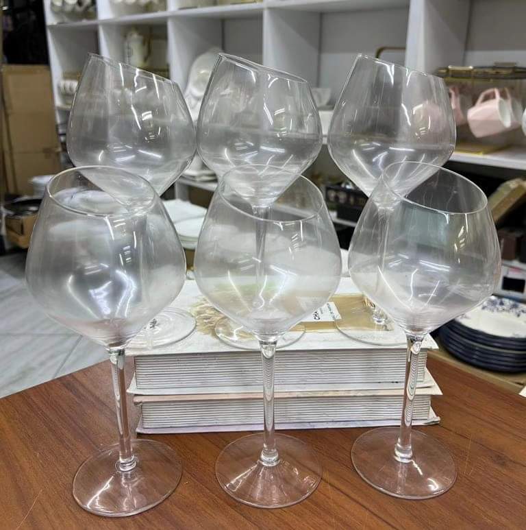 Maliben | 6-piece set angled large wine glasses