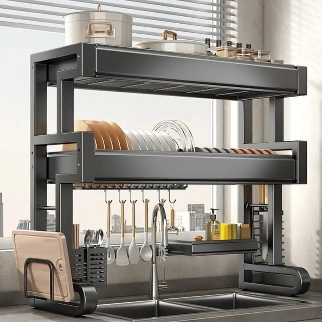 Maliben | 2-tier dish rack over the sink