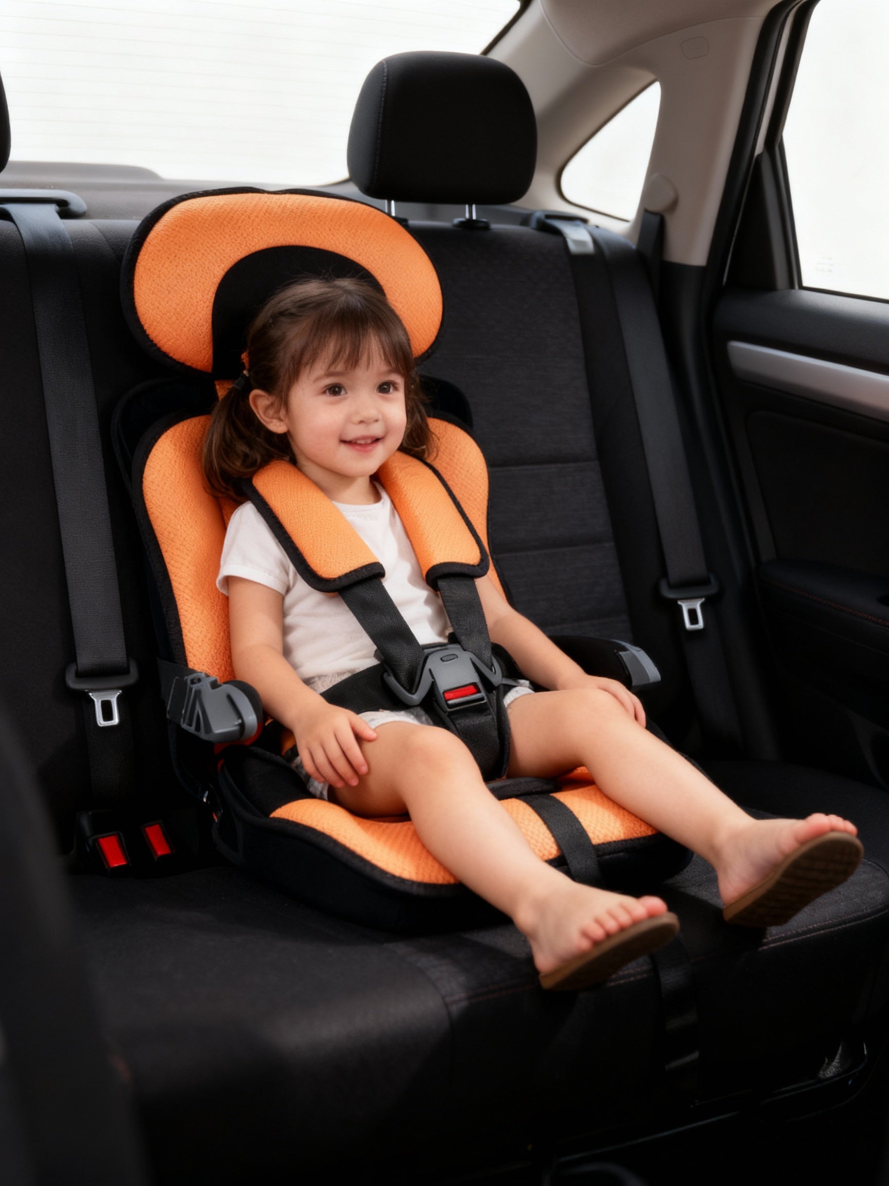 Maliben Travel Car Seat Portable Toddler Booster Safety Compact Harness Foldable
