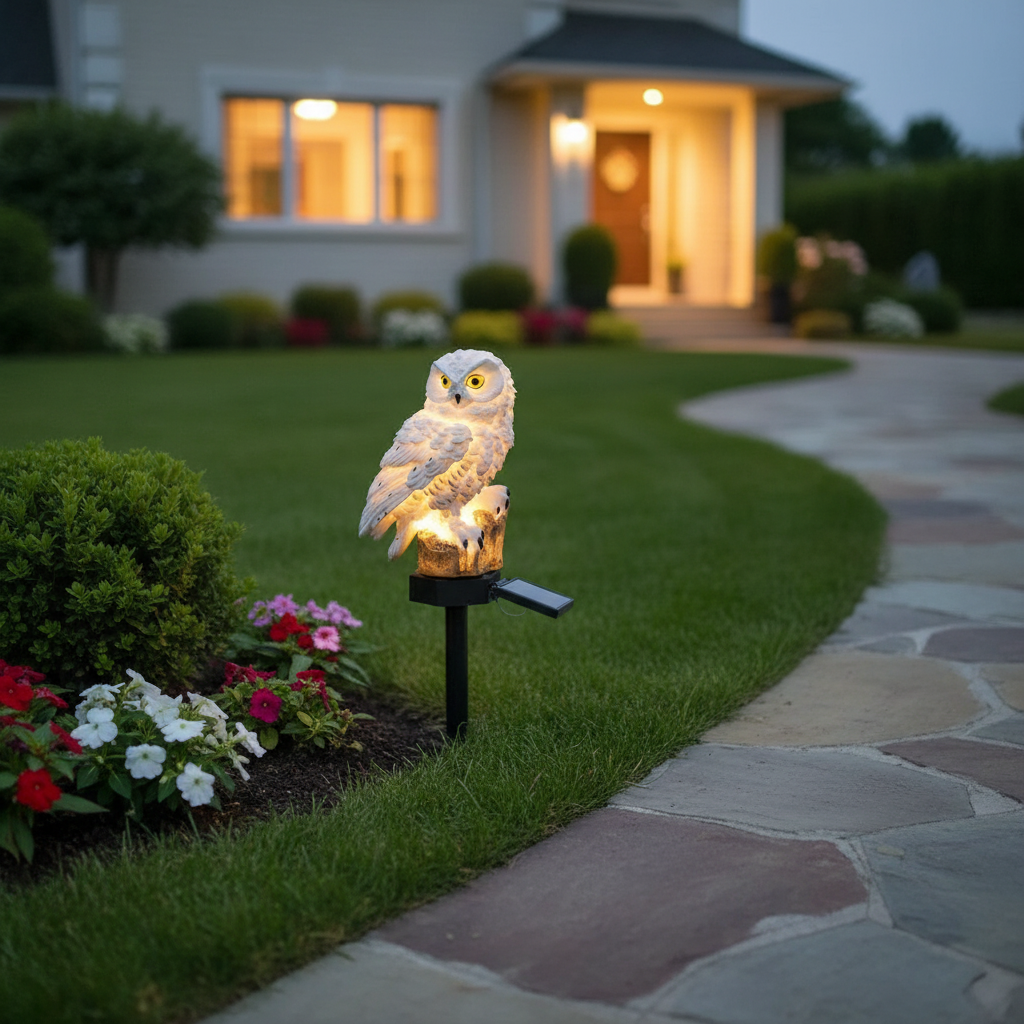 Maliben | Owlglow Solar-Powered Garden Lamp