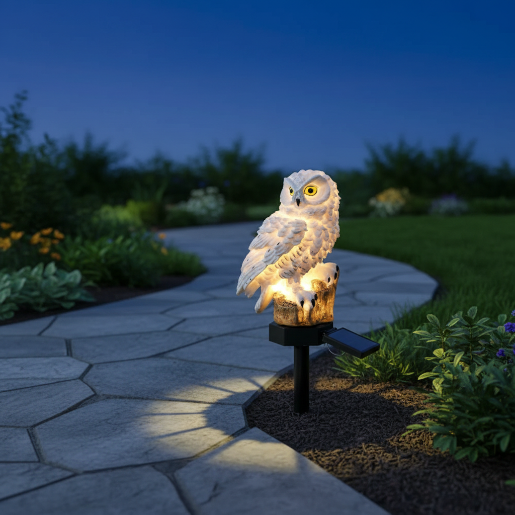 Maliben | Owlglow Solar-Powered Garden Lamp