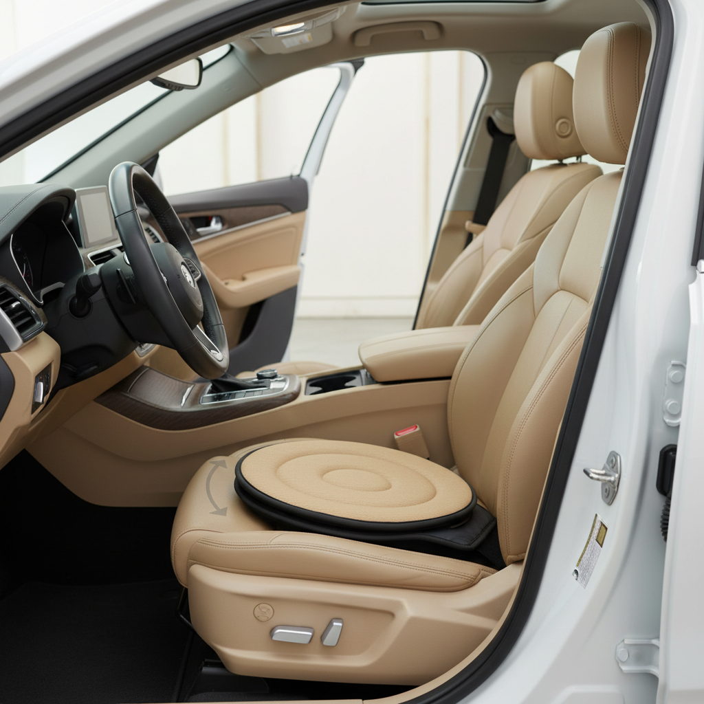 Maliben | Turnease 360° Rotating Seat Cushion – ComFortable Swivel Cushion for Car, Office & Home