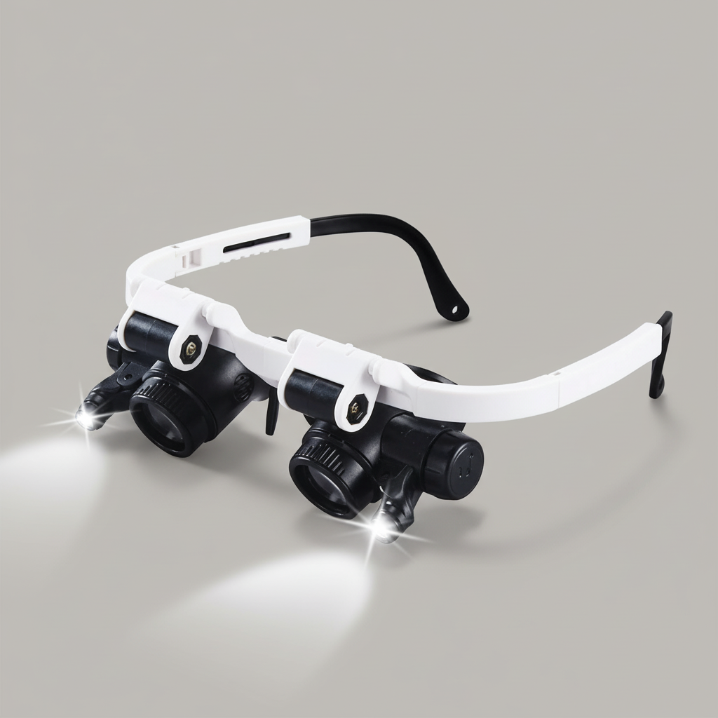 Maliben | Magnifying glasses with LED lamps for double eyes