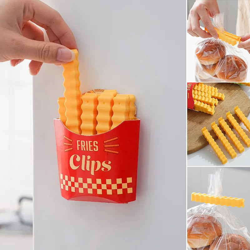 Maliben | Funny Magnetic French Fries Food Closure Clip