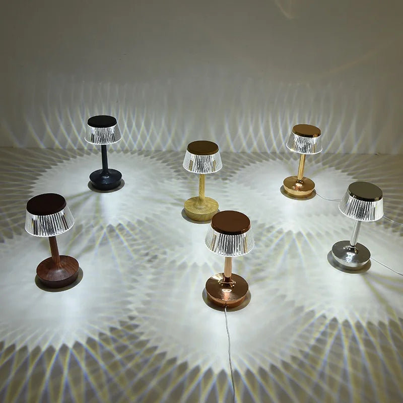 Maliben | Crystal Pendant - Rechargeable Wireless Table Lamp