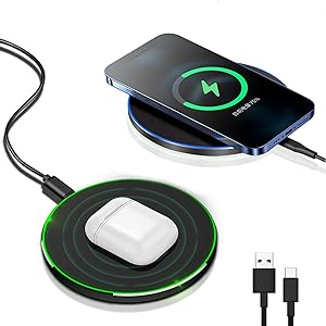 Maliben | 30w Fast Wireless Charging Pad | Premium Usb C Charging Cable Magsafe Charger For Apple Iphone, Samsung & Android - Fast Wireless Charging Pad
