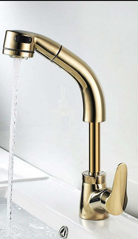 Maliben | Flexistream Adjustable Bathroom Faucet Pull-Out Elegant Finish