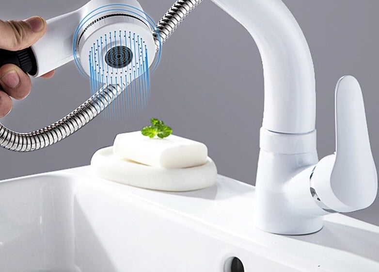 Maliben | Flexistream Adjustable Bathroom Faucet Pull-Out Elegant Finish