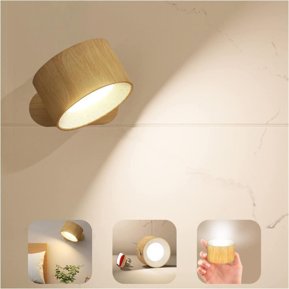 Maliben | Flexilight Wireless Wall Lamp Touch 360 Rotation