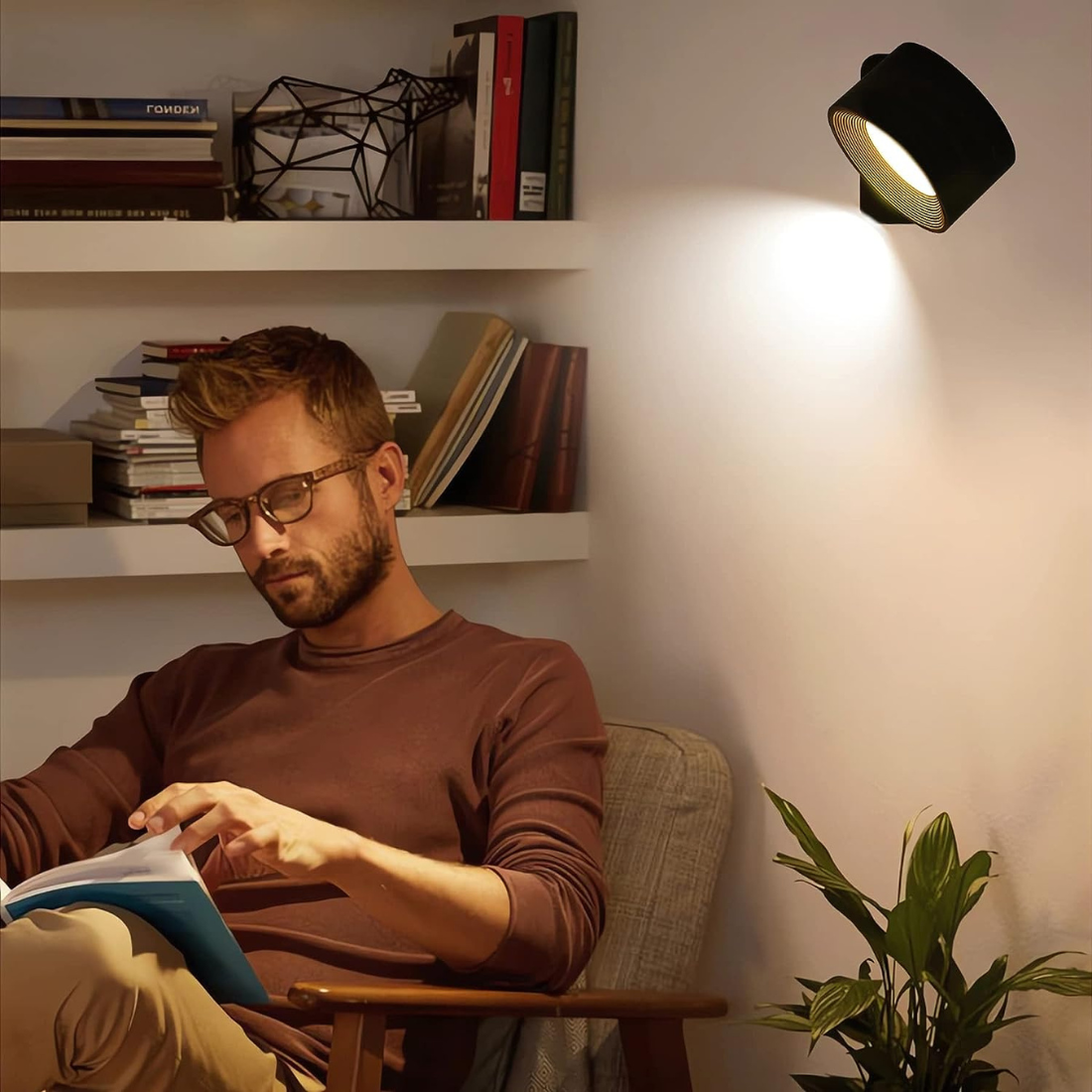 Maliben | Flexilight Wireless Wall Lamp Touch 360 Rotation