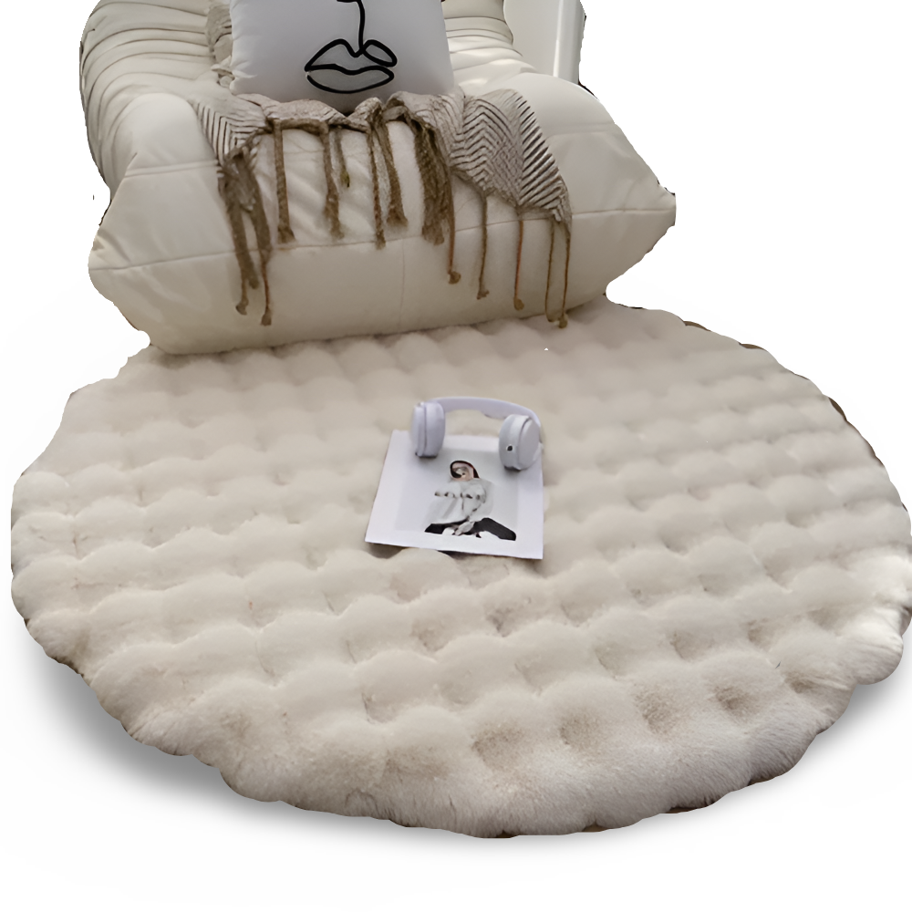 Maliben | Round Soft Non-Slip Doormat – Cozy Fleece Home Decoration