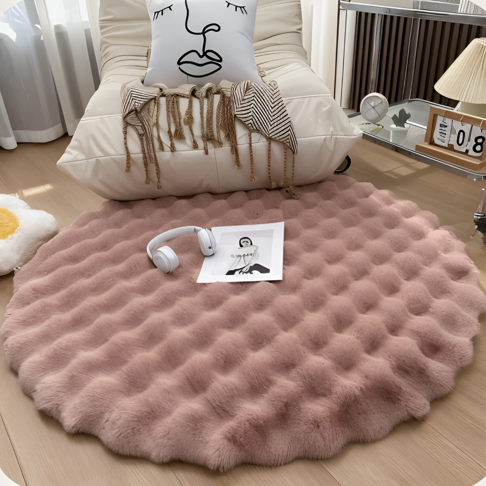 Maliben | Round Soft Non-Slip Doormat – Cozy Fleece Home Decoration