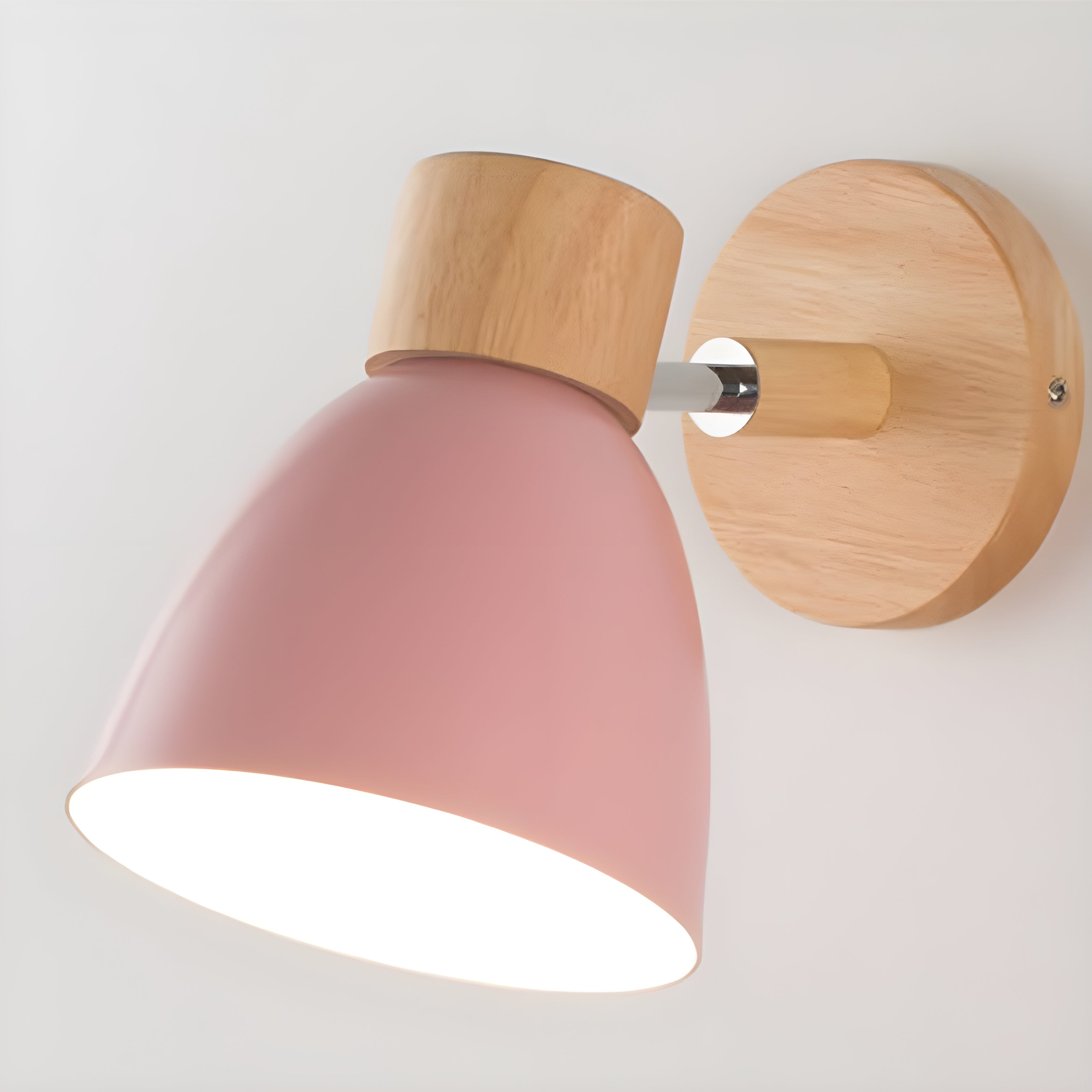 Maliben | Wooden Norwegian Wall Lamp With Switch For The Bedroom