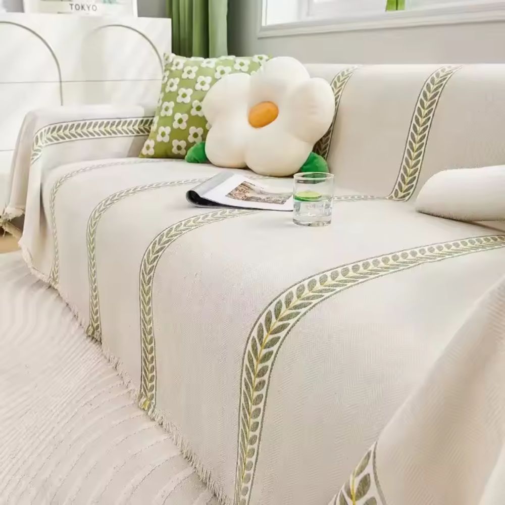 Maliben | Flourish Leaf Sofa Cover