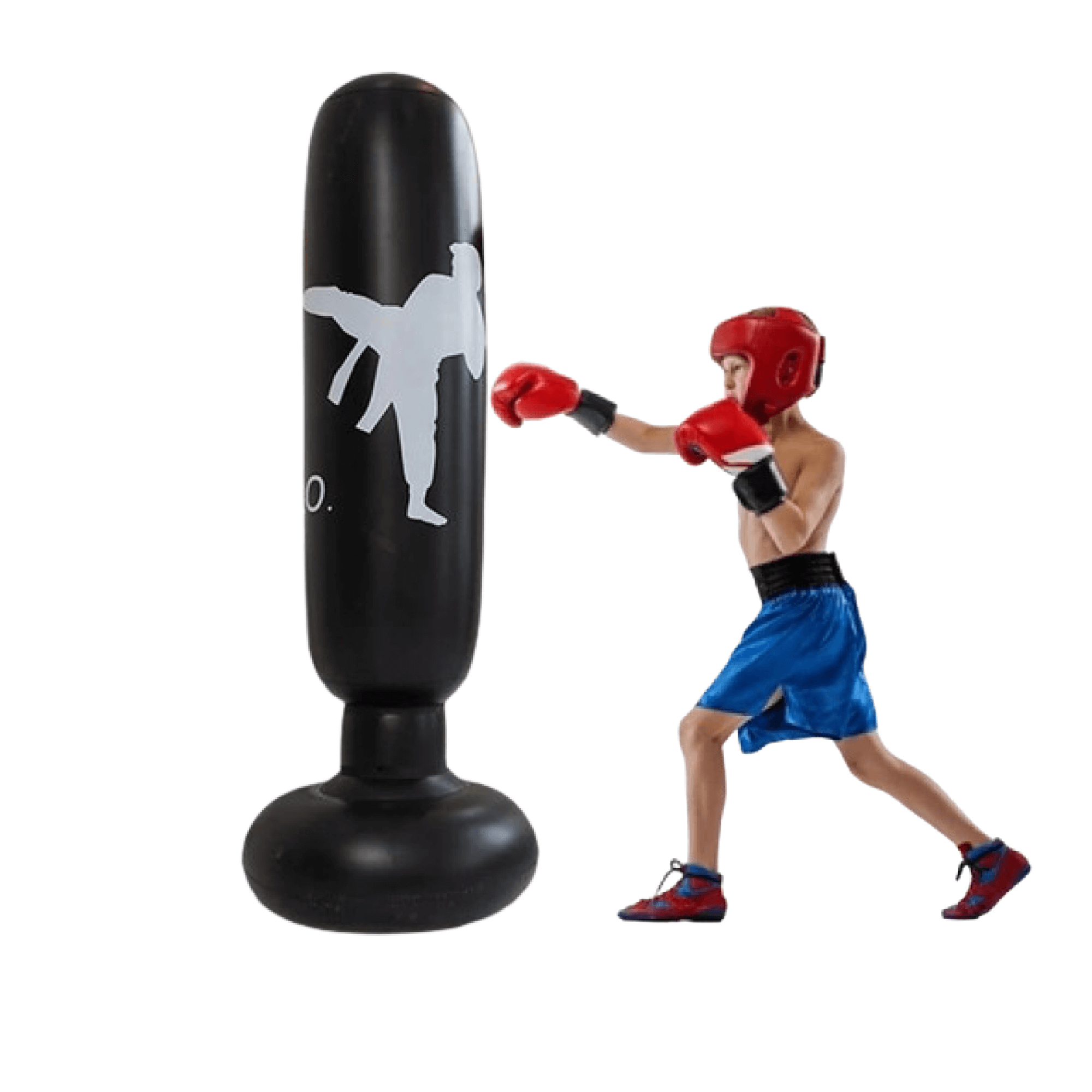 Maliben | Powerstrike Punch Bag | Strengthen Power And Endurance - Inflatable Freestanding Boxing Tower For Intensive Training