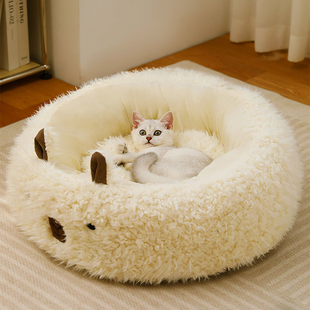 Maliben | Alpaca-shaped, fluffy, warm, detachable dog and cat bed