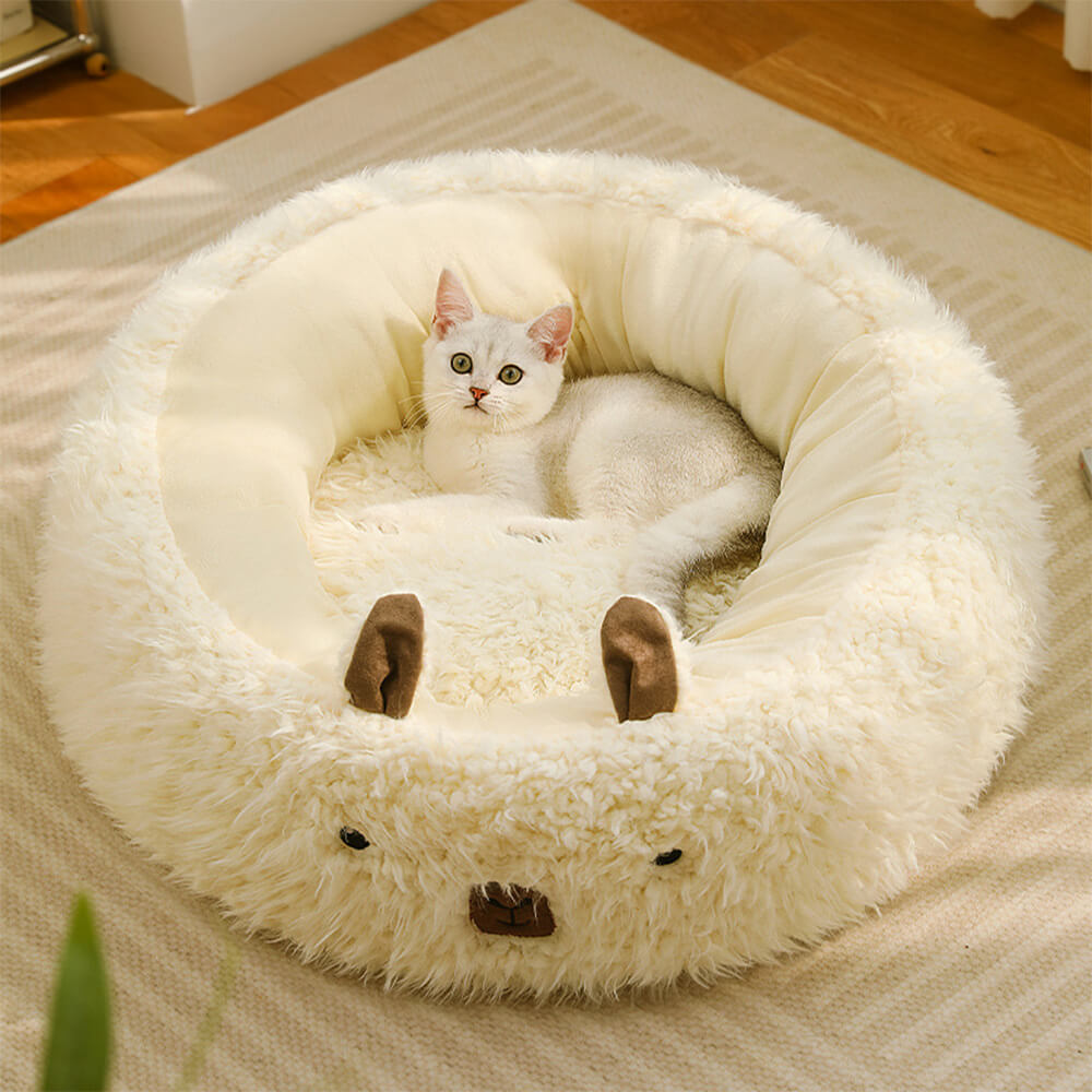Maliben | Alpaca-shaped, fluffy, warm, detachable dog and cat bed