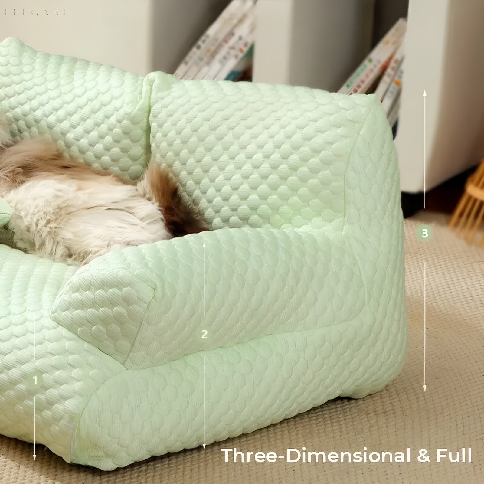 Maliben | Washable Plush Cushion Bed For Pets - Cozypaws
