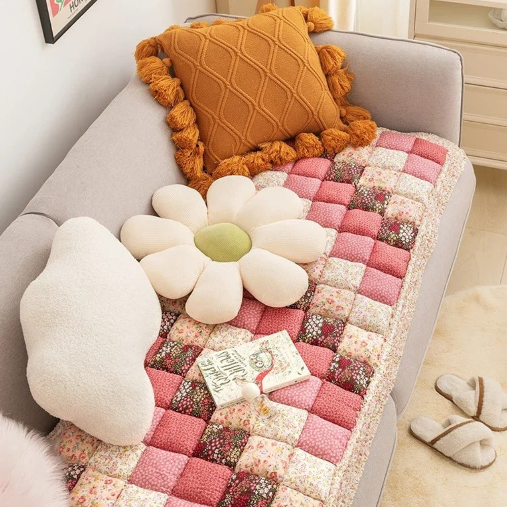 Maliben | Colorful Retro Pastoral Style Sofa Cover