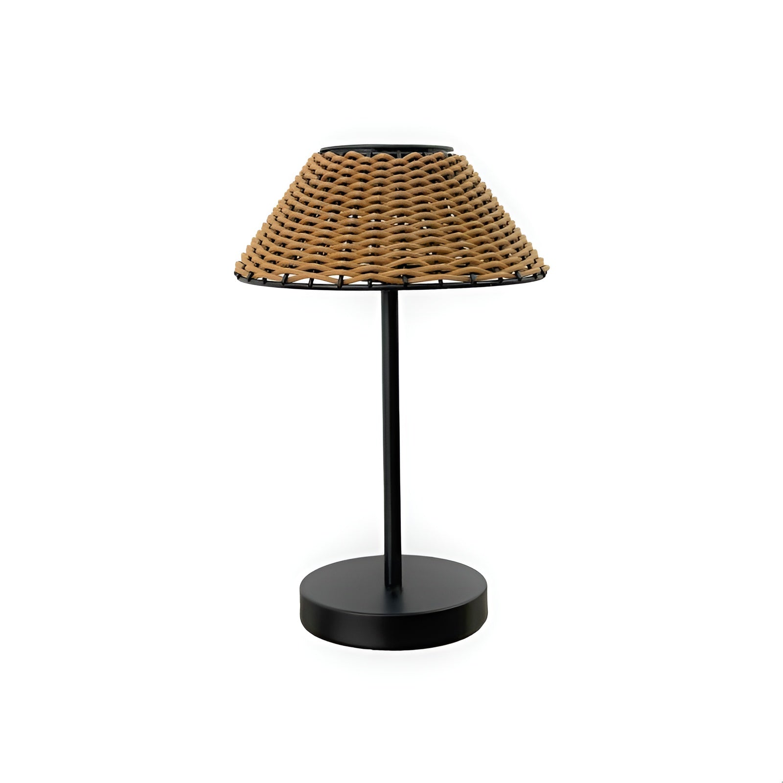 Maliben | Elegant Gardenwoven Solar Table Lamp - Weather Resistant & Energy Efficient