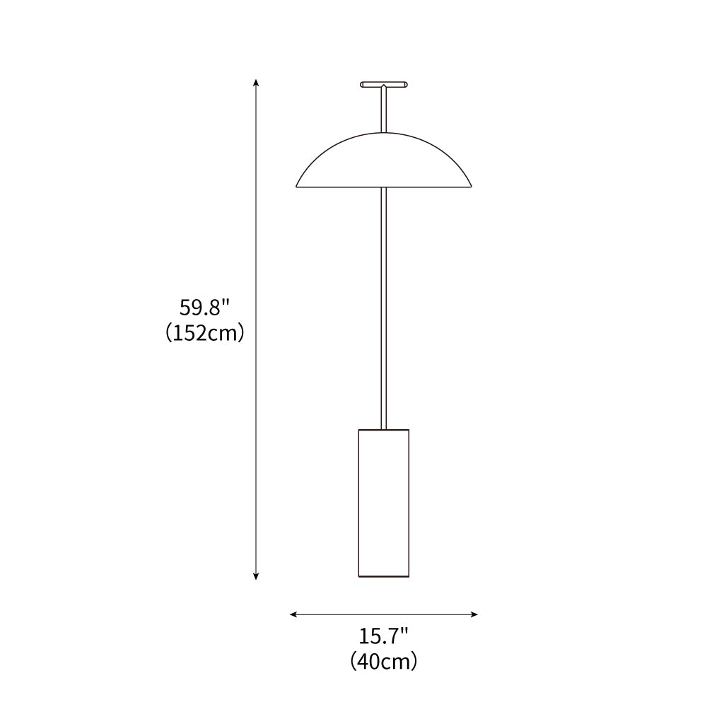 Maliben No-a Floor Lamp 15.7"