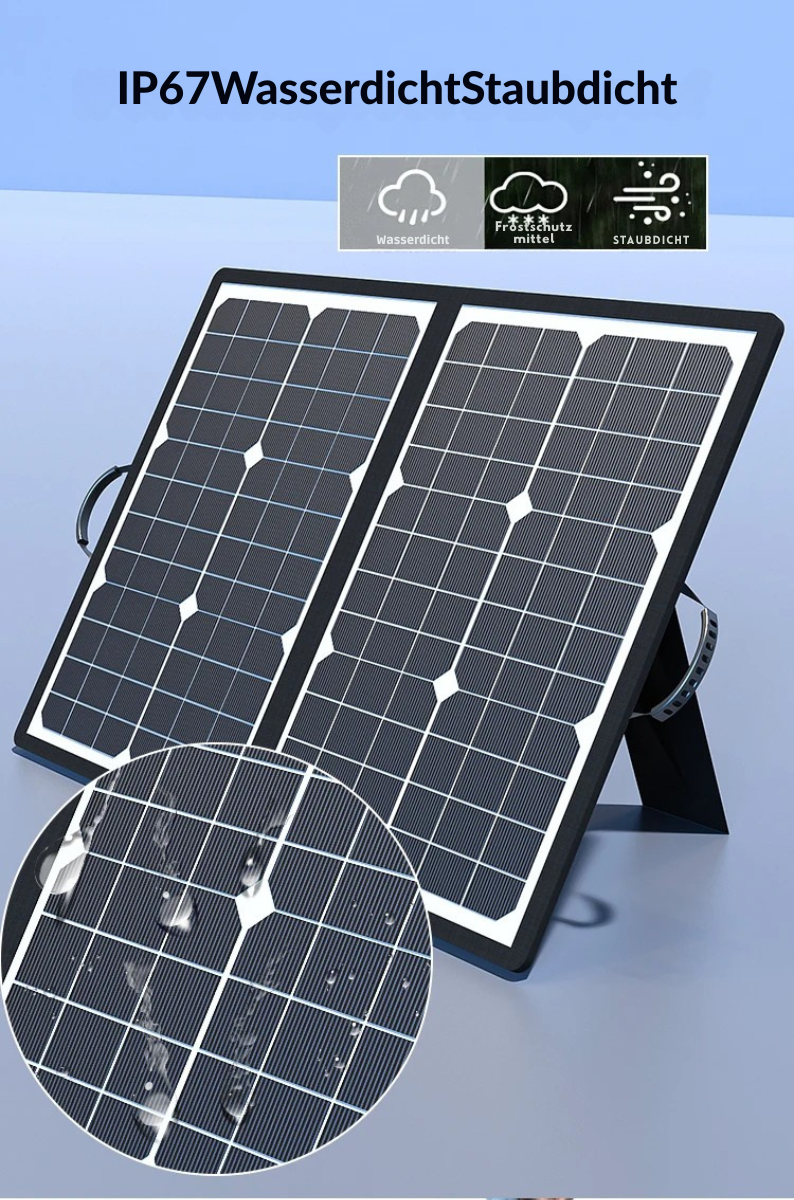 Maliben | Solarax 1000w Foldable Solar Panel Kit | Complete Set With Mppt & Usb/Type-C | For Camping, Car, Boat & Caravan