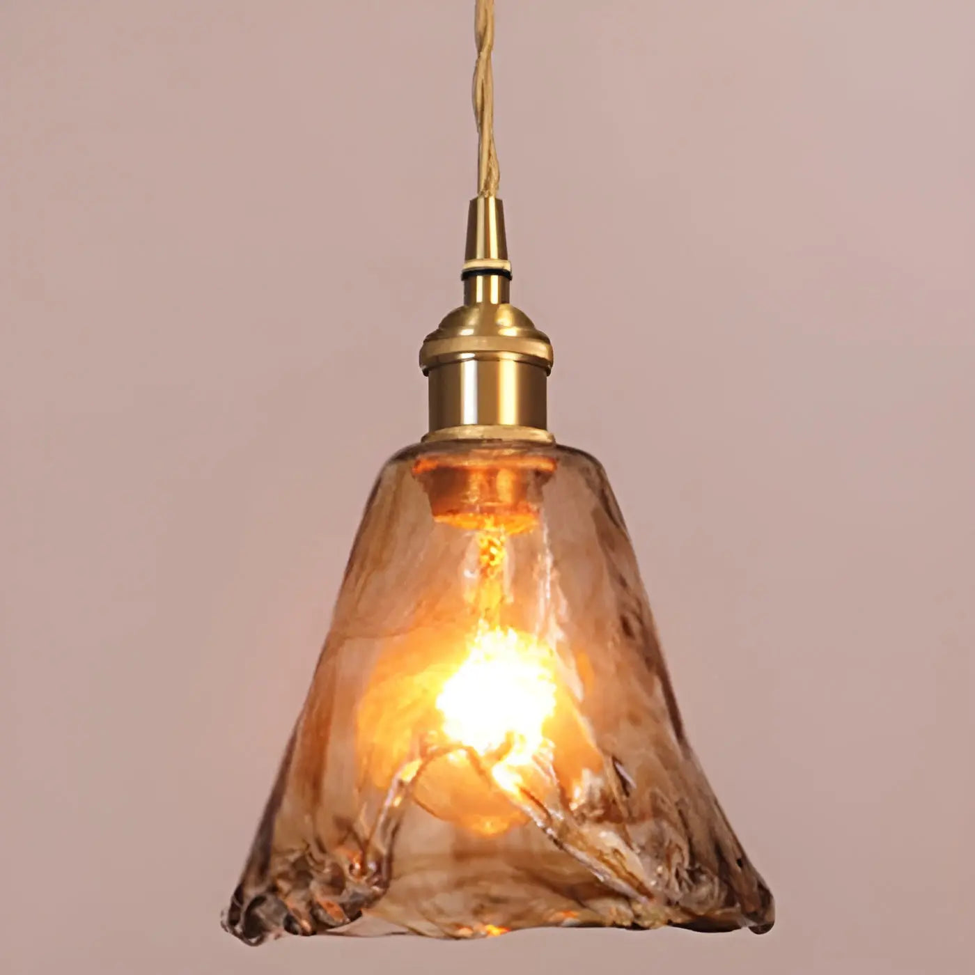 Maliben | Luxurious Crystal Ceiling Lamp - Amber Glasselegance