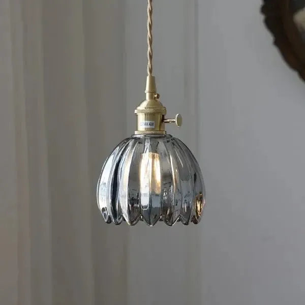 Maliben | Elegant Glass HangIng Lamp in Flower Shape