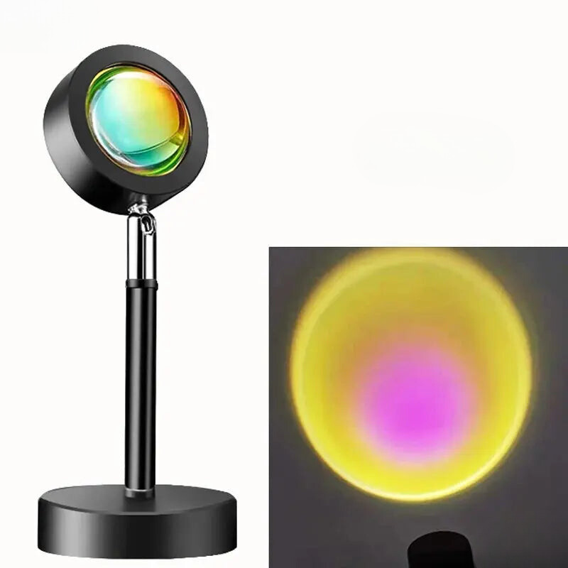 Maliben | Goldengleam Led Projector Sunset Effect With Remote Control