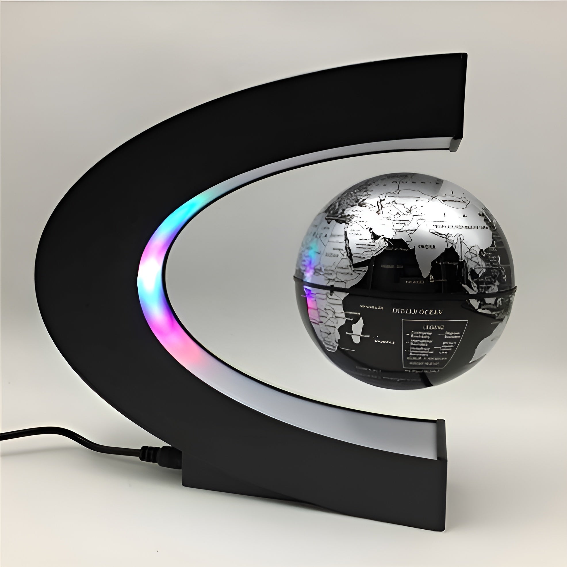 Maliben | Magical Floating Globe With Led Lighting And Educational Touch