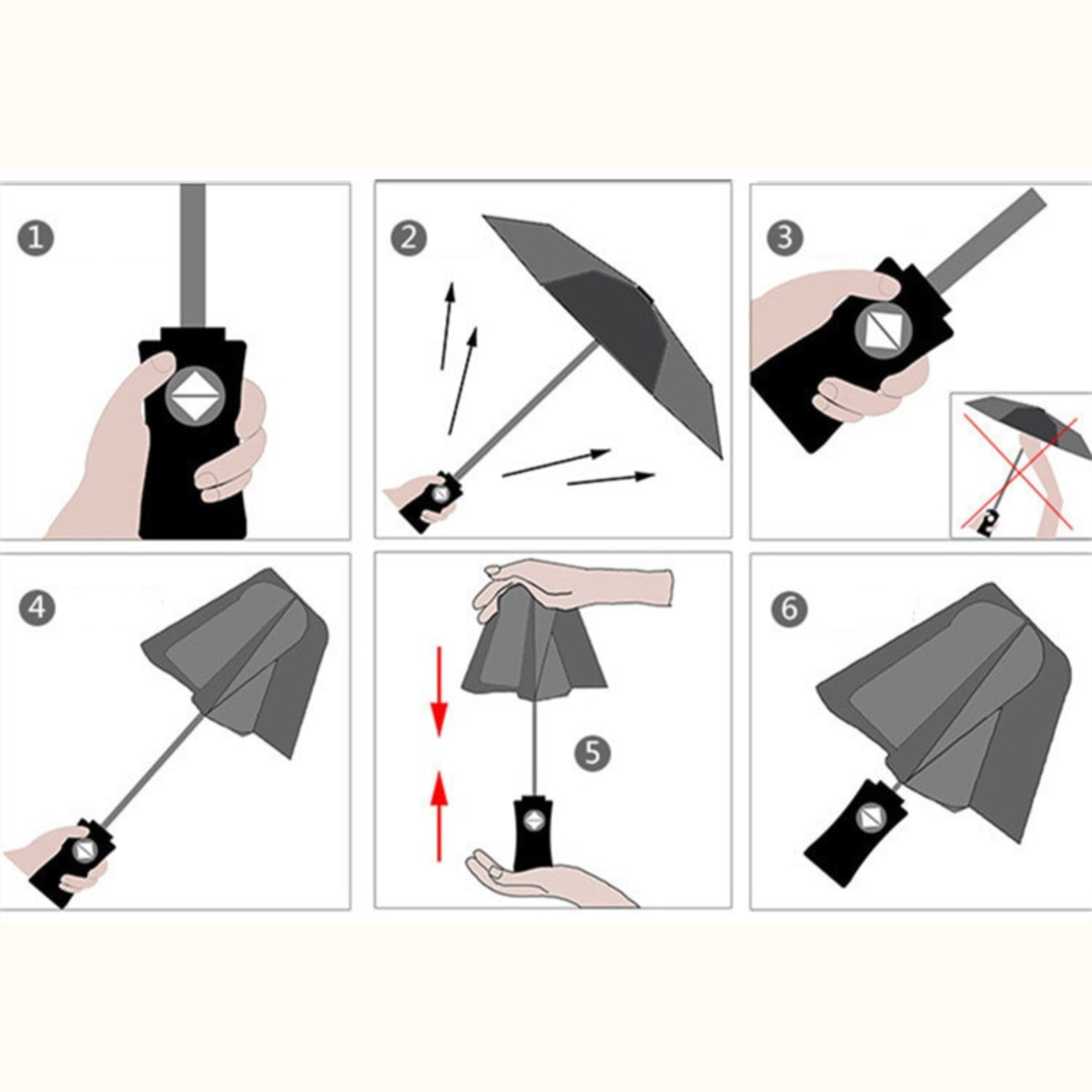 Maliben | Wind Resistant Anti-Uv Automatic Sleek Umbrella