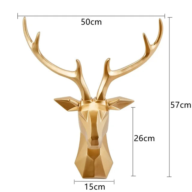 MAliben | 3d Deer Head Statue For a Majestic Atmosphere - Regaldeer