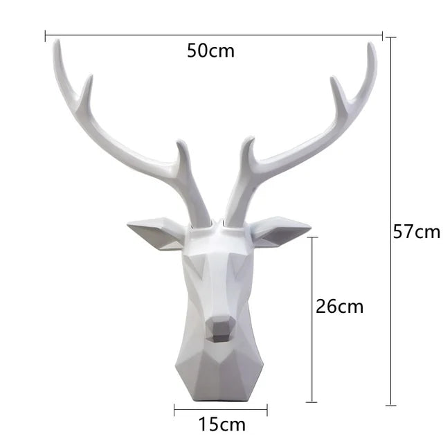 MAliben | 3d Deer Head Statue For a Majestic Atmosphere - Regaldeer