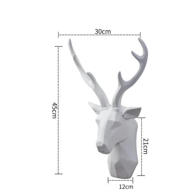MAliben | 3d Deer Head Statue For a Majestic Atmosphere - Regaldeer
