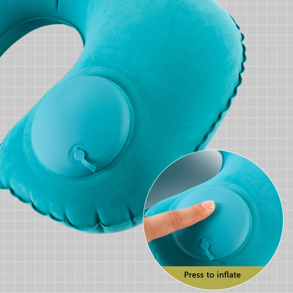 Maliben | Air Rest Inflatable Easy Pump Neck Pillow