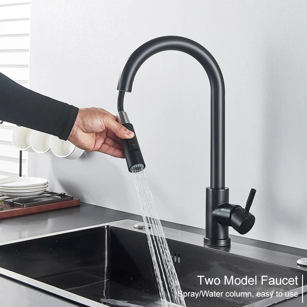 Maliben | Pull-Out Kitchen Faucet With Touch Control And Sensor Function