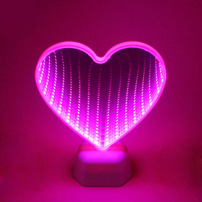 Maliben | Heart Mirror Led Night Lamp