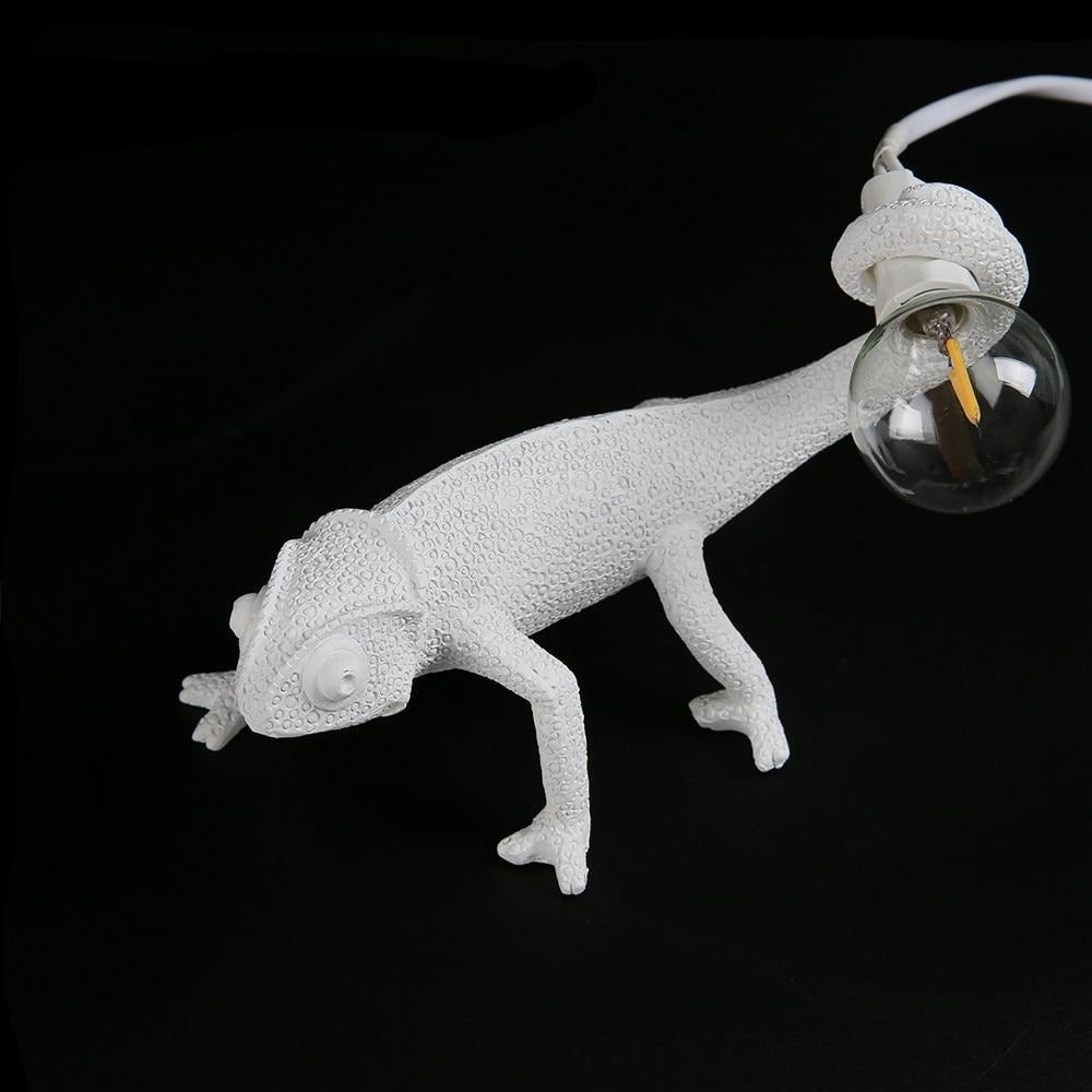 Maliben | Resin Lizard Table Lamp - Elegant Lizard Table Lamp Made Of Resin For Modern Interior