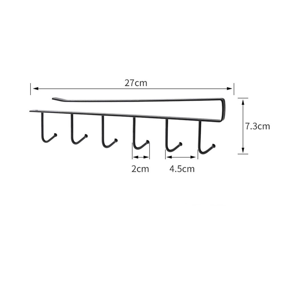 Maliben | Kitchen Under Cabinet Organizer Hook Rack