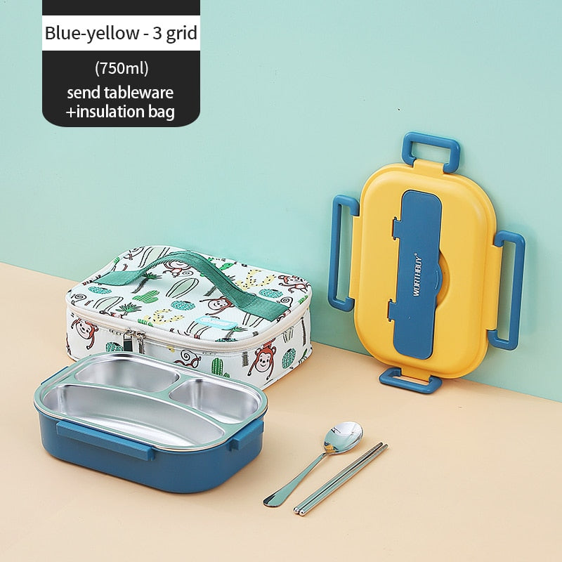 Maliben | Stainless Steel Multi Compartment Kids Lunch Box