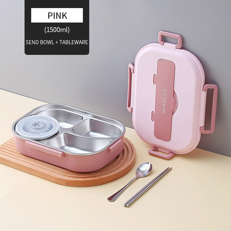 Maliben | Stainless Steel Multiple Compartment Children's Lunchbox