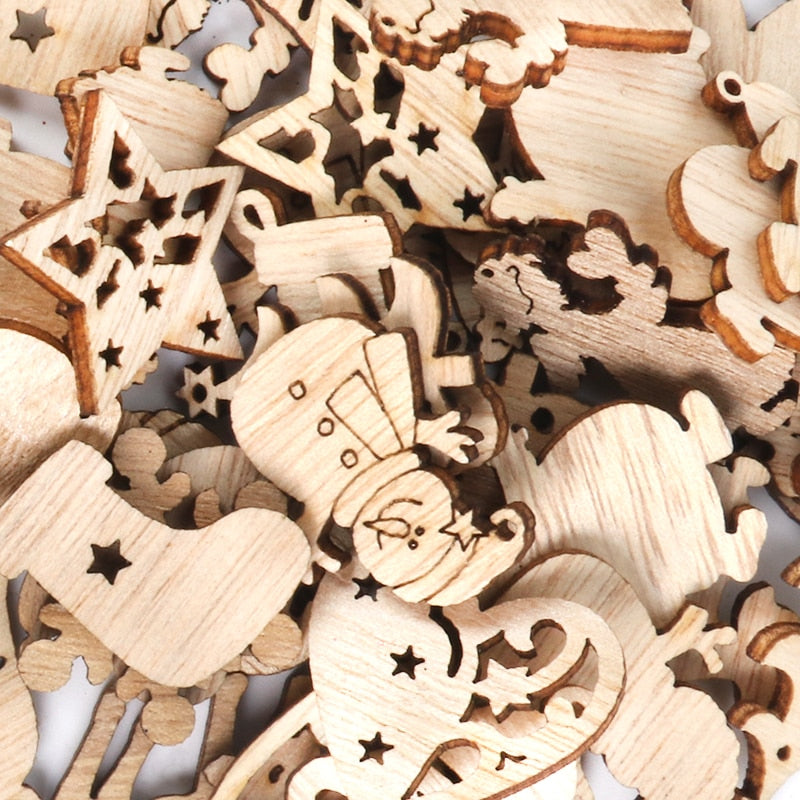 Maliben | Wooden Winter Happy Christmas Ornaments