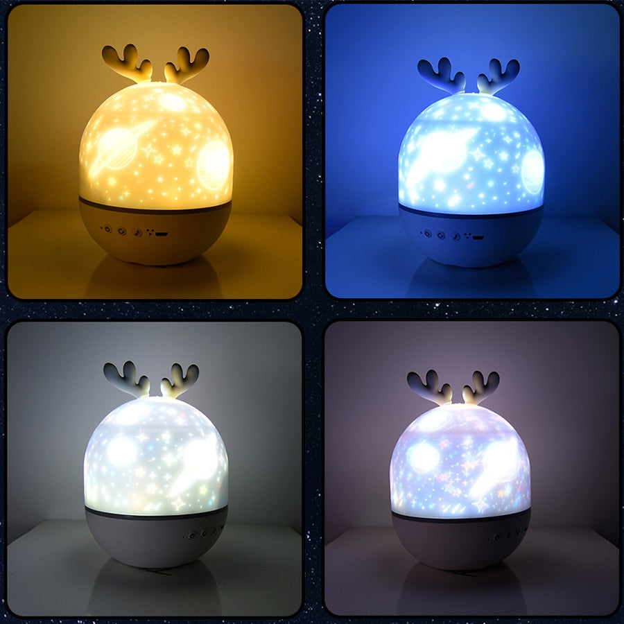 Maliben | Rotating Deer Music Star Projector Night Lamp