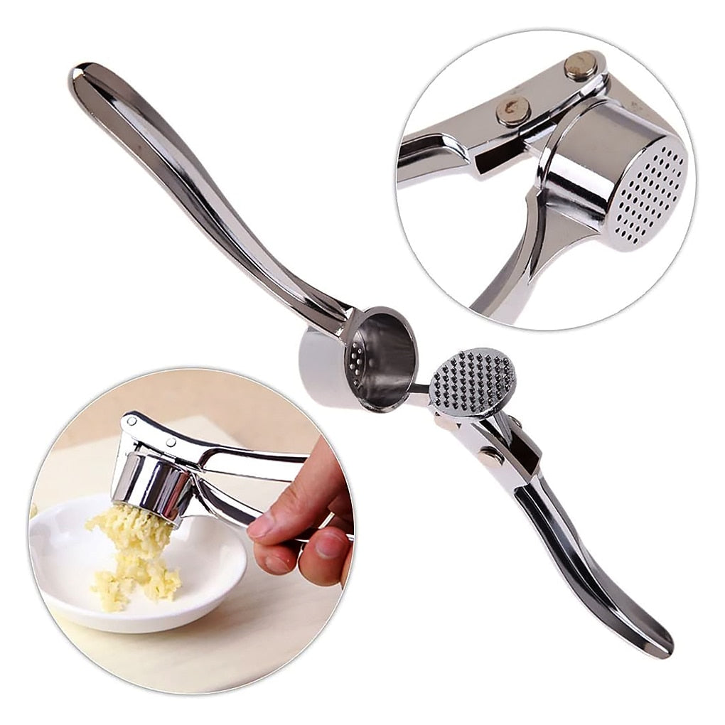 Maliben | Stainless Steel Garlic Press Chopper: Premium Hand Mill & Masher for Easy Garlic Preparation in the Kitchen