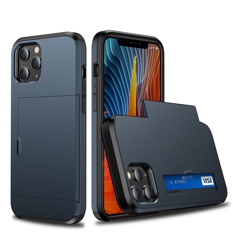Maliben | Business Armor Slide Wallet Iphone Case