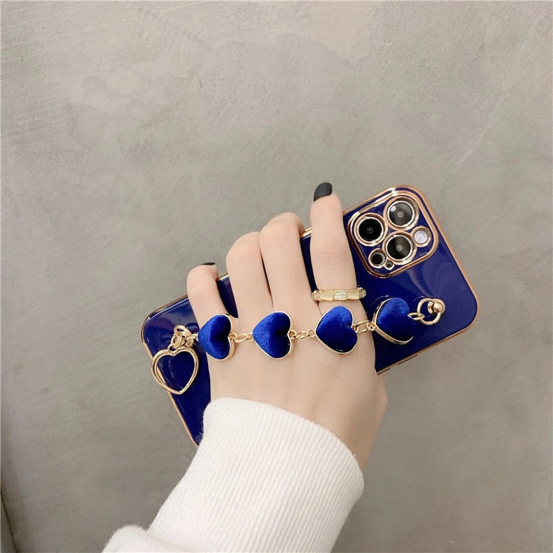 Maliben | Precious Metal Heart Iphone Case